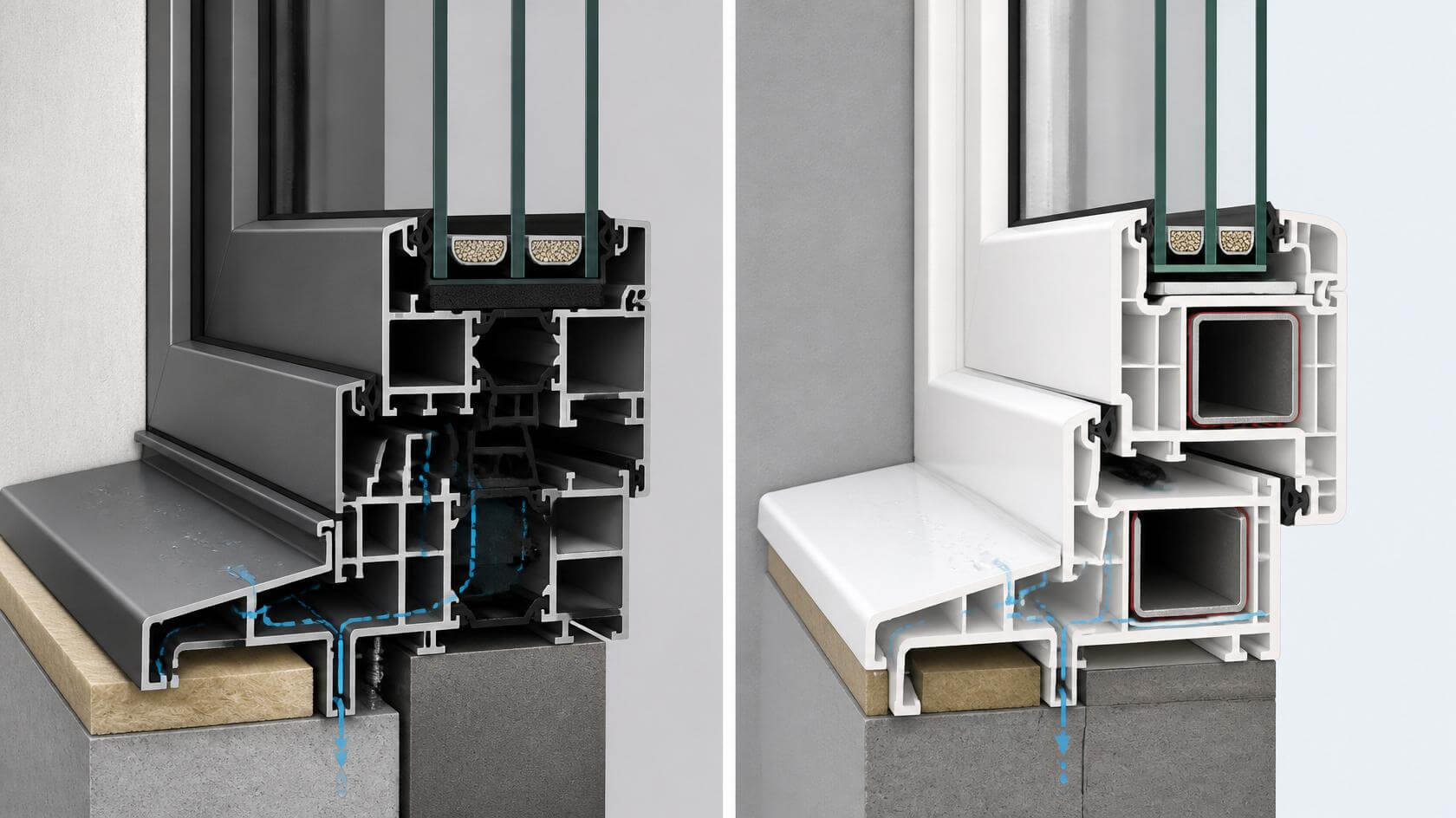 tropical climate window structure with sealing and drainage system-vigorawindows.com.jpg