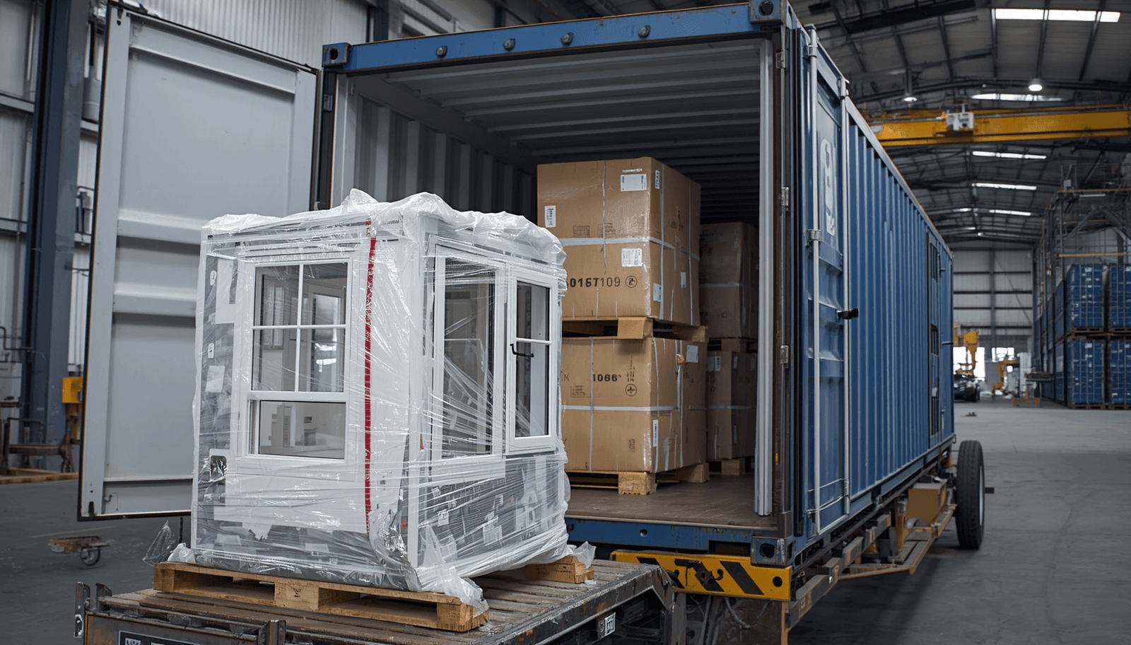 export packaging and container loading for uPVC windows-vigorawindows.com