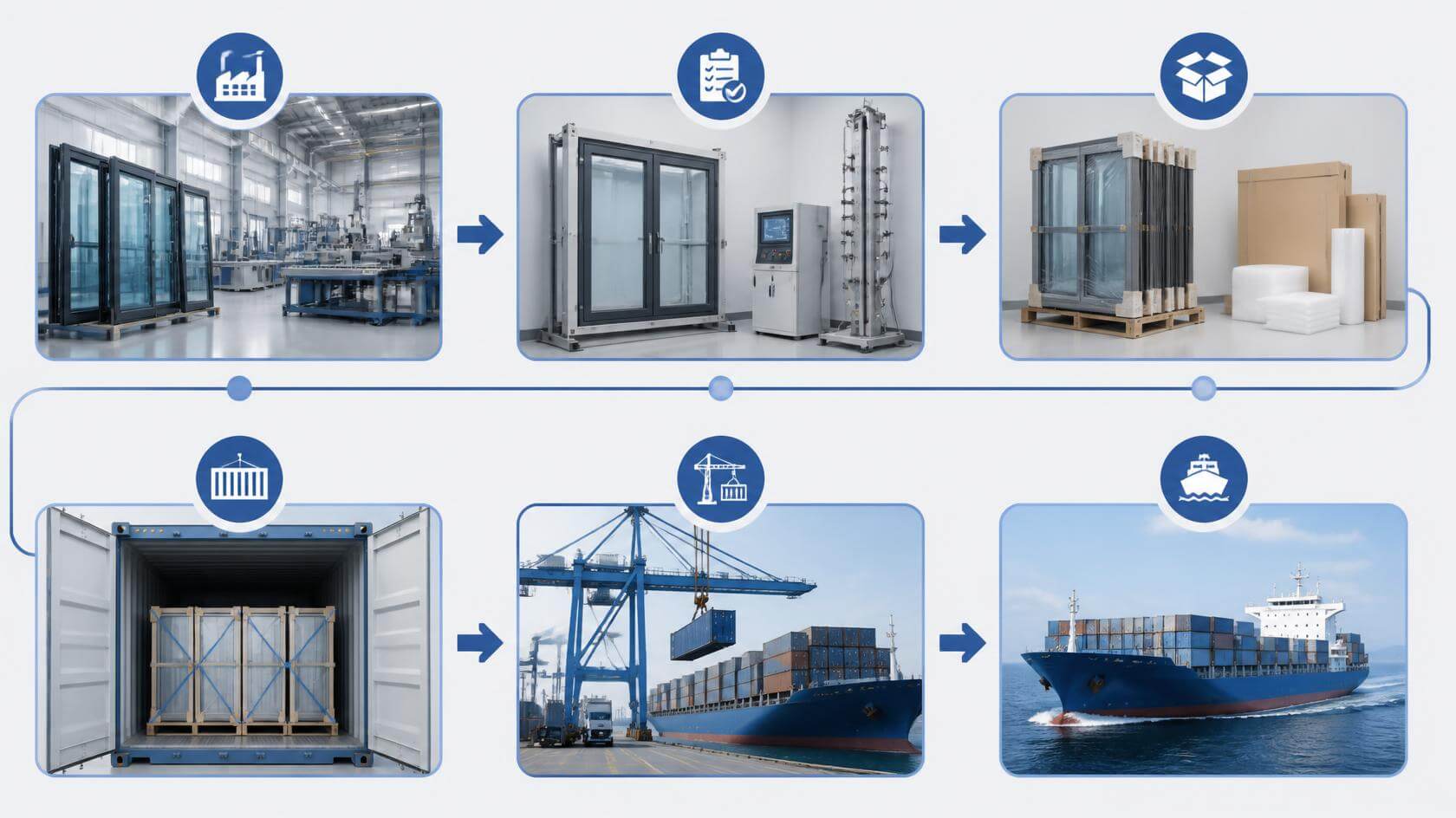 export packing and container securing for aluminium door wholesale orders-vigorawindows.com.jpg