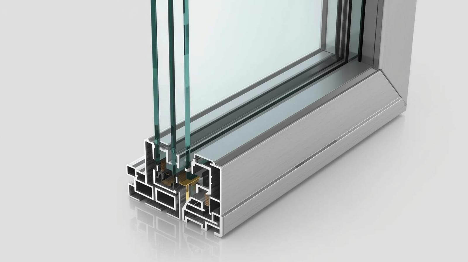 fire rated aluminium glass window section-vigorawindows.com